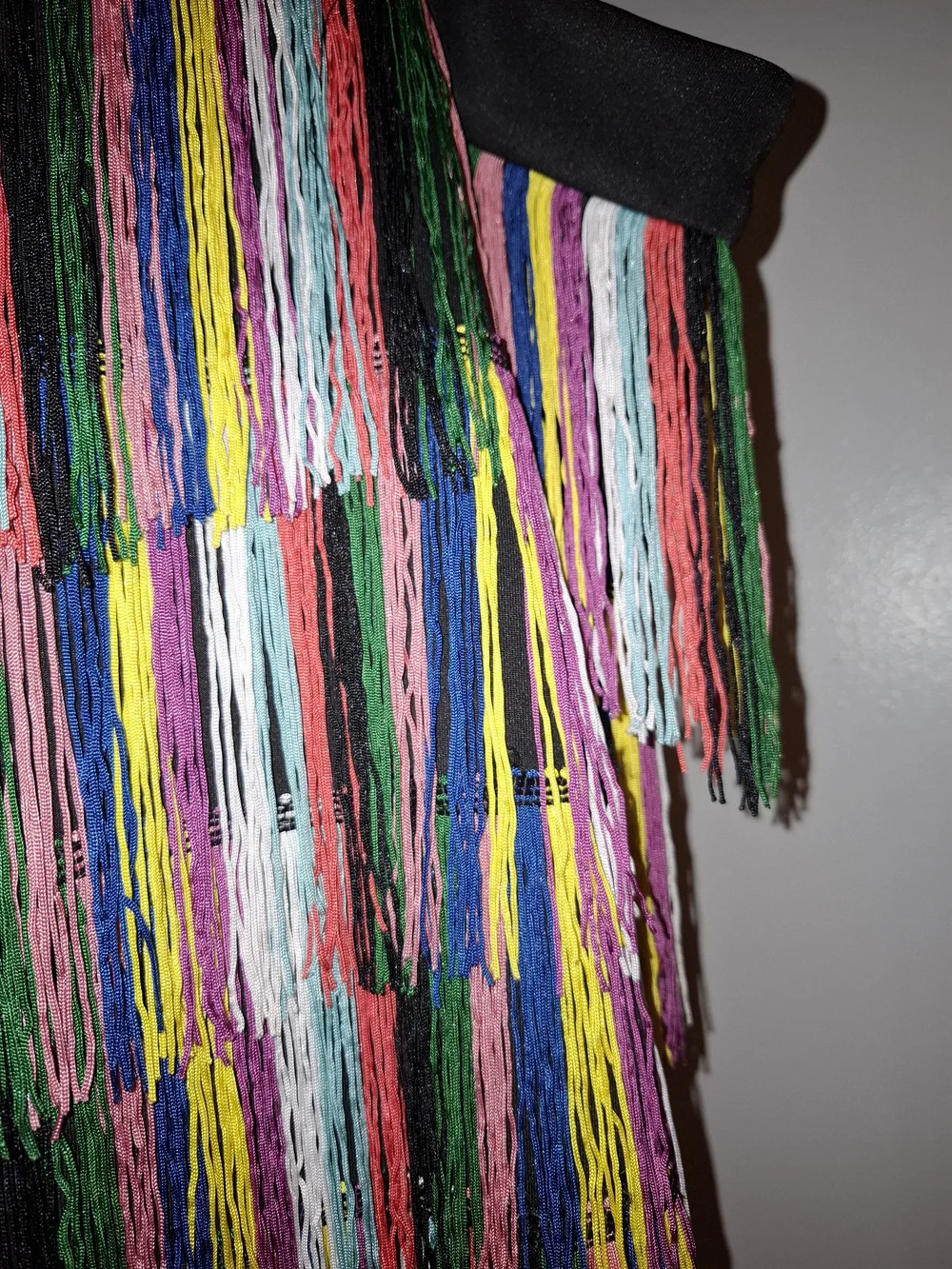 Multicolor Fringe Skirt